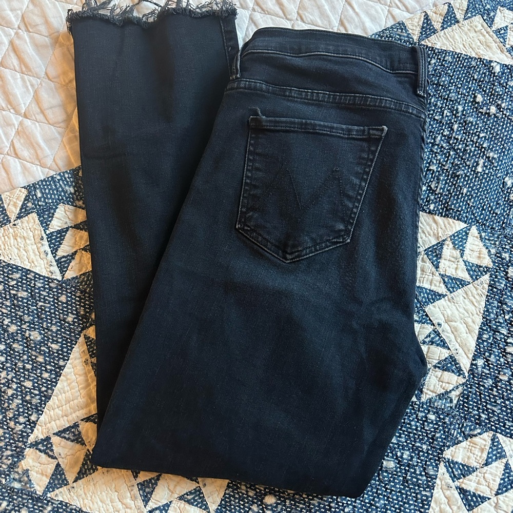 MOTHER Black Flare & Wide Leg Jeans - Picture 2 of 4
